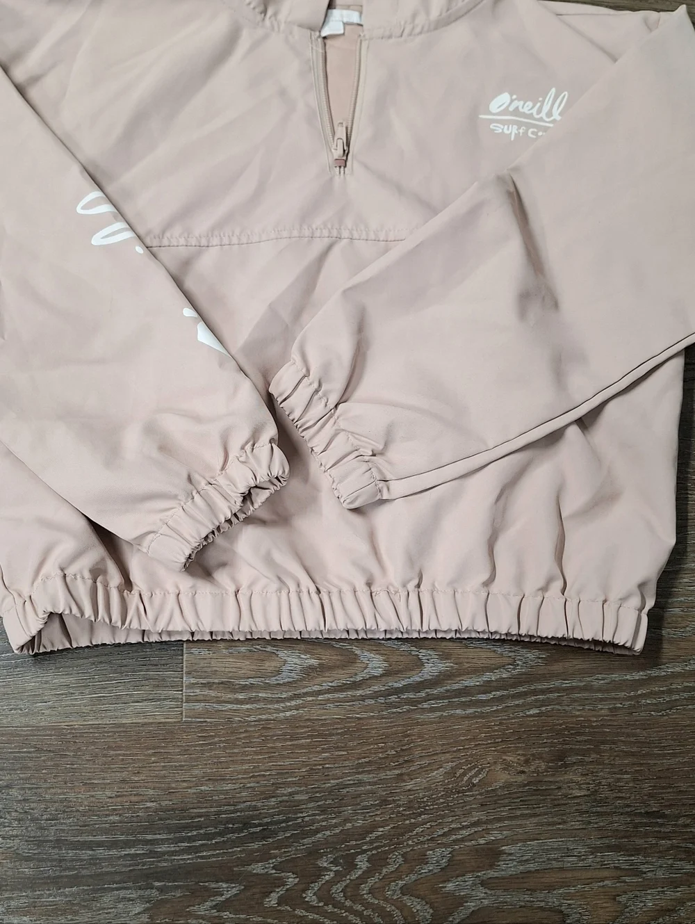 O'Neill Surf Company Cropped 1/4 Zipper Windbreaker Jacket, Tween L, RN#86773